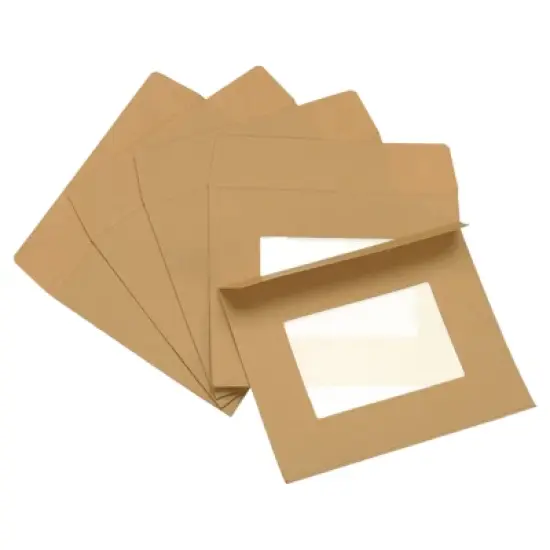 Unique Bargains Mailing Statement Photos Catalogs Full Face Window Clear Double Sided Envelopes image {7}
