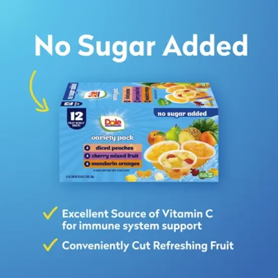 Dole Fruit Cups Variety Box - 12ct image {5}