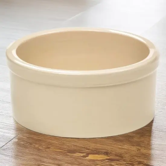 Ohio Stoneware Heavy Duty Dog Feeder Crock Bowl Dish Bristol Labeled Dog 5 in image {1}