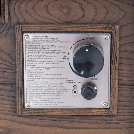 Christopher Knight Home 5 Piece Outdoor Patio Fire Pit Conversation Set with 32" Gas Fire Pit Table and Acacia Wood Club Chairs image {8}