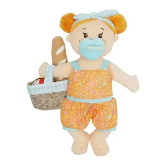 Manhattan Toy Wee Baby Stella Al Fresco 12" Soft Baby Doll Set for Toddlers 12 Months and Up image {9}