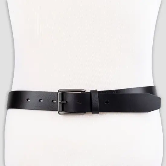 Men's Leather Belt - Goodfellow & Co&trade; Black image {4}