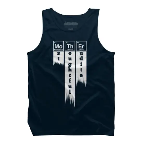 Men's Design By Humans Mother Most Thoughtful Erudite Periodic Table By Yernar Tank Top image {4}