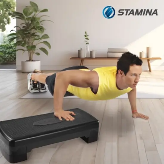 Stamina Adjustable Aerobic Step Multipurpose Home Gym Workout Equipment image {4}