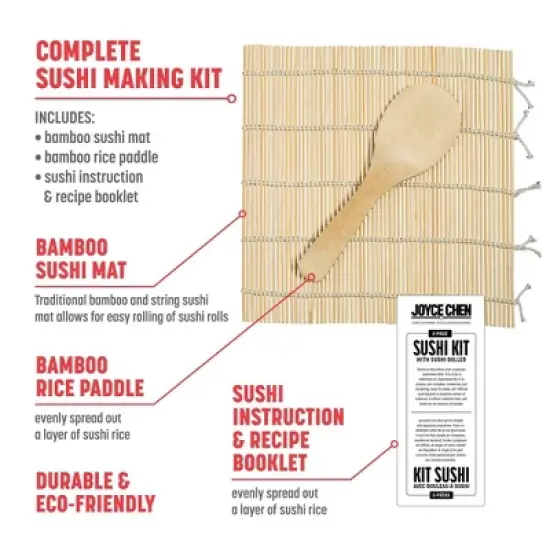 Joyce Chen 2-Piece Sushi Making Kit with Sushi Roller image {3}