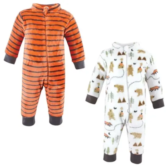 Hudson Baby Infant Boy Plush Jumpsuits, Camping image {7}