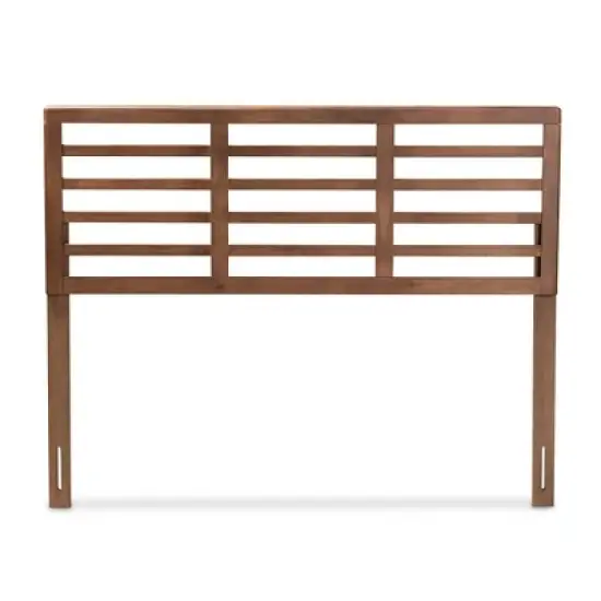 Salome Walnut Finished Wood Headboard - Baxton Studio image {6}