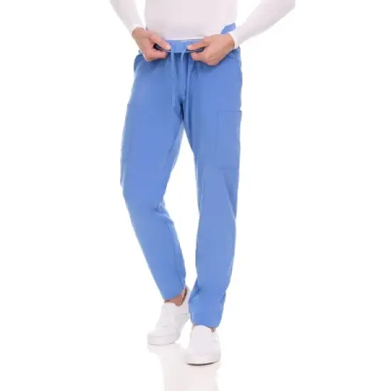 Medichic Men Scrubs Set - Stretch V-Neck Scrub Top with 7-Pocket Pants Workwear image {6}