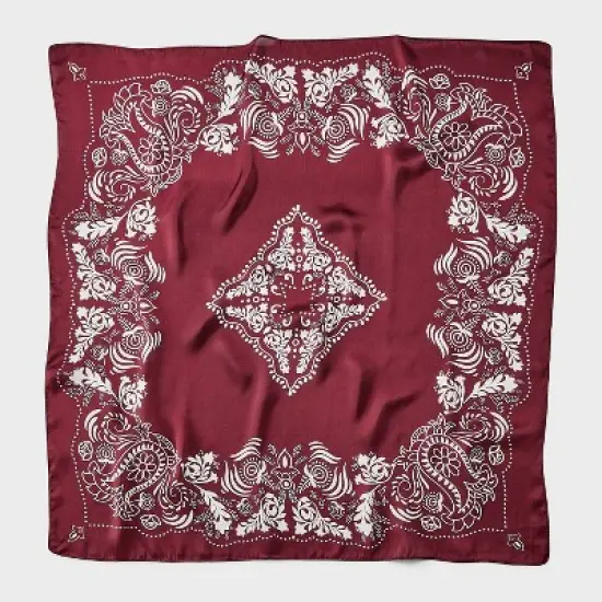 Baroque Printed Scarf - A New Day&trade; Maroon image {1}