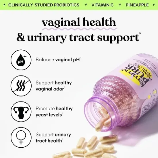 Lemme Purr Vaginal Probitoic Vegan Capsules - 60ct image {2}