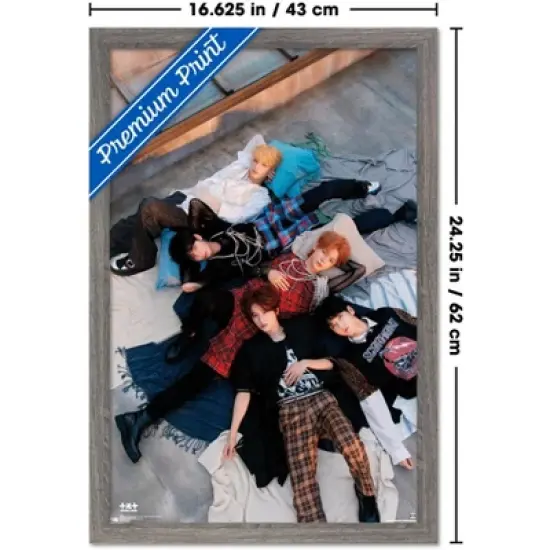 Trends International TOMORROW X TOGETHER - The Name Chapter: FREEFALL - CLARITY Framed Wall Poster Prints image {2}