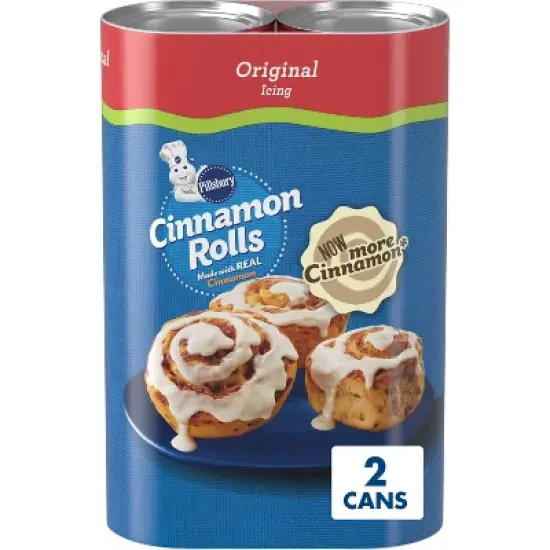 Pillsbury Cinnamon Rolls with Icing - 2pk/12.4oz Cans image {12}