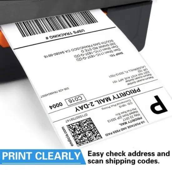 LotFancy 4x6 Thermal Labels, 1000 Shipping Labels, 4 Rolls-250 Labels per Roll image {3}