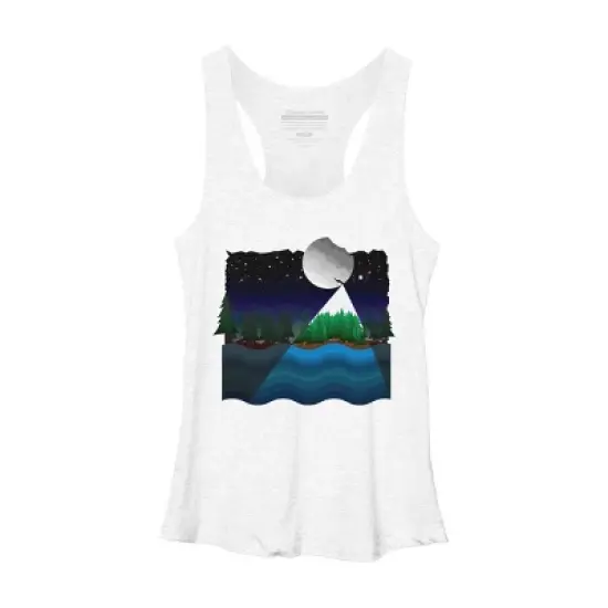 Women's Design By Humans Christmas night By recklessframee Racerback Tank Top image {5}