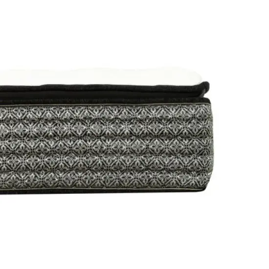 HomeStock Majestic 14 in. Pillow Top Pocket Coil Hybrid Mattress, Gray image {4}