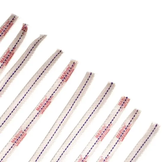 Flat Cotton Oil Lamp Lantern Replacement Wicks Pack of 10 image {2}