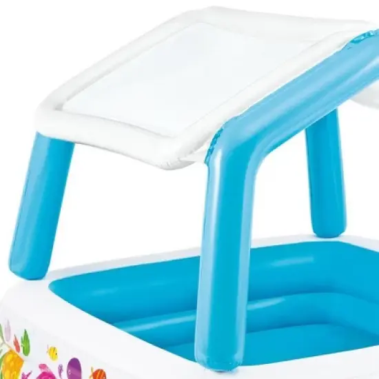 Intex 8' x 6.25' x 43" Dinosaur Play Center w/ 5' x 48" Kids Swimming Pool image {3}