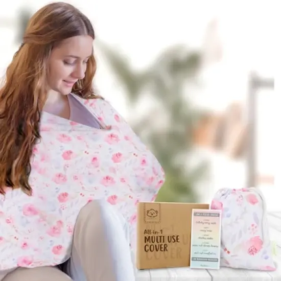 KeaBabies Baby Car Seat Cover, All-in-1 Nursing Cover, Car Seat Covers for Babies, Infant Car Seat Cover image {6}