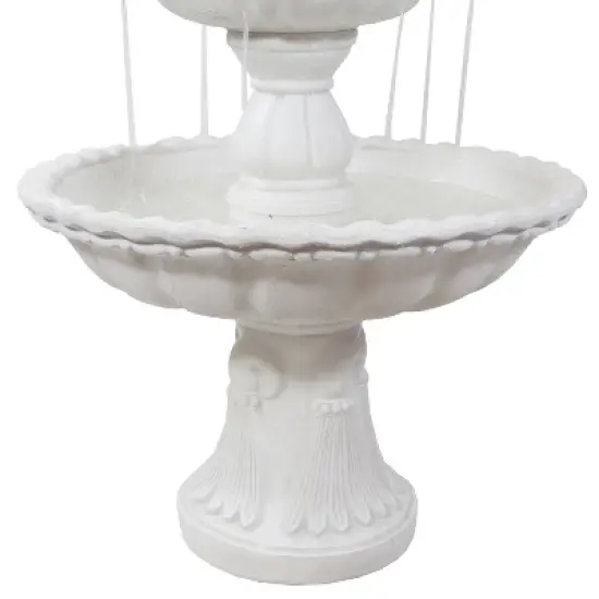 Sunnydaze 59"H Electric Fiberglass 3-Tier Welcome Pineapple Top Outdoor Water Fountain image {3}