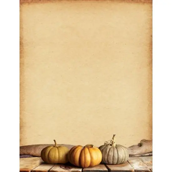 25ct Fall Pumpkins Letterhead: Great Papers! Multicolor Stationery Paper, 8.5x11 Inches, Matte, Unbound, Office Supplies image {3}