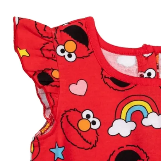 Sesame Street Elmo Girls Sleeveless Romper Toddler image {4}
