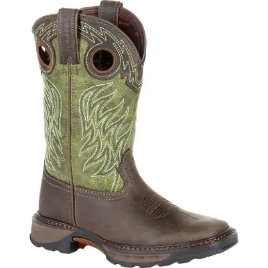 Lil' Durango Maverick XP Western Work Boot, DBT0215C, Green image {7}