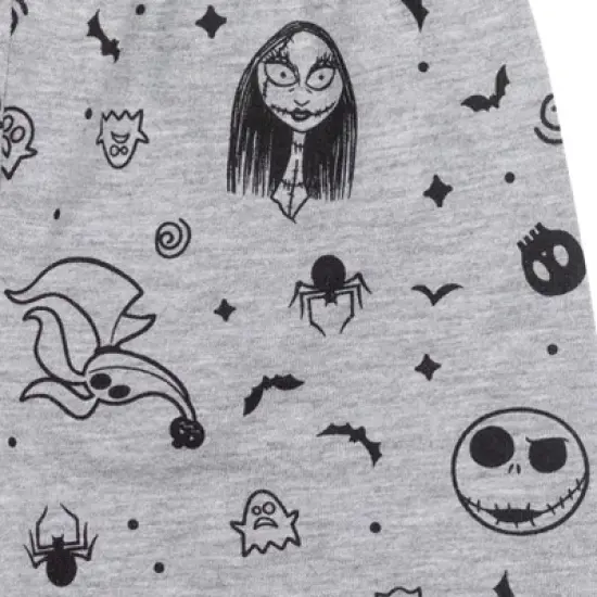 Disney Nightmare Before Christmas Jack Skellington T-Shirt Shorts Black/Gray  image {4}