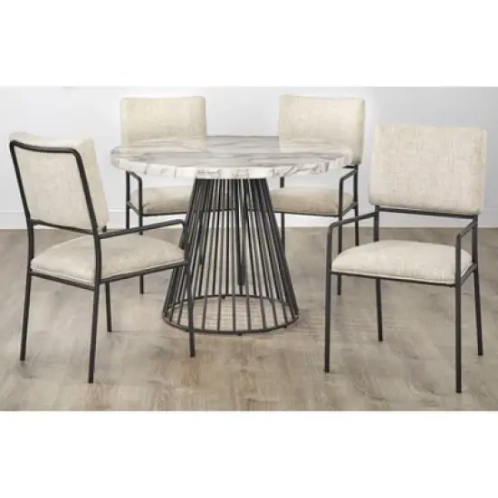 5pc Indra Dining Set Cream - Lifestorey image {2}