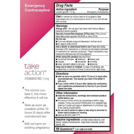 Take Action Emergency Contraceptive image {1}