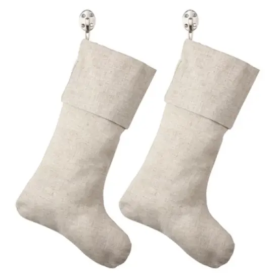 Saro Lifestyle Solid Color Toscana Christmas Stocking image {5}
