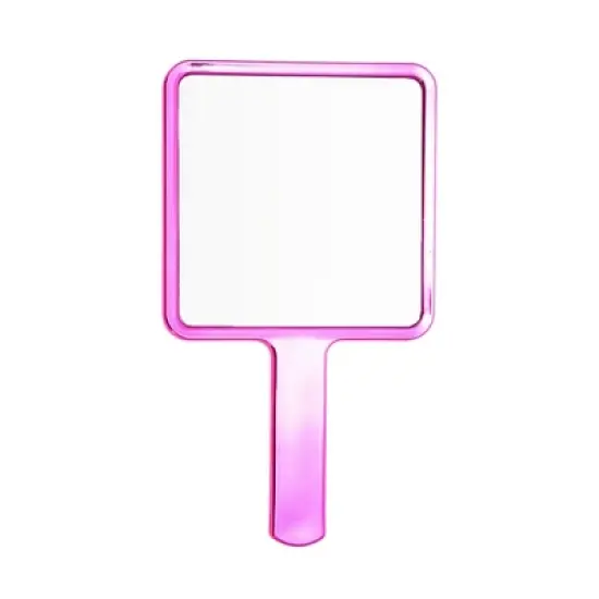 Unique Bargains Portable Chrome Handheld Mirror 1 Pc image {9}