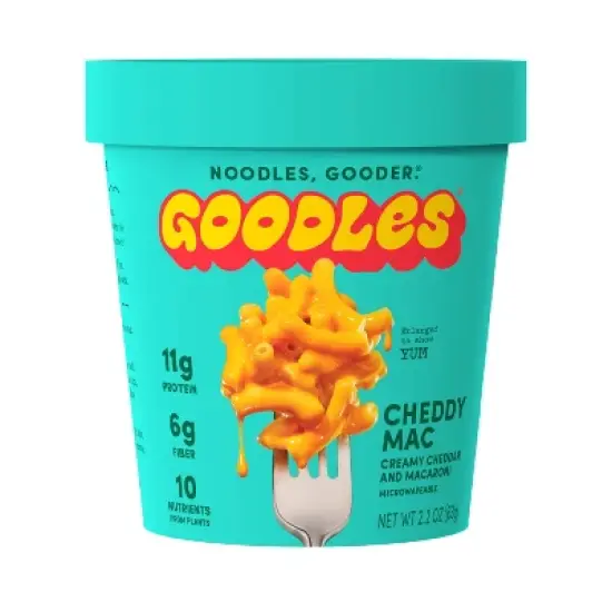Goodles Cheddy Mac Creamy Cheddar Protein Mac and Cheese Cup - 2.2oz image {5}