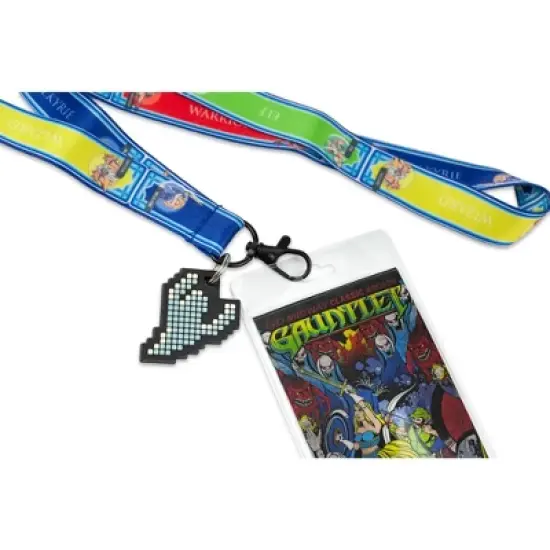 Crowded Coop Midway Arcade Games Lanyard w/ ID Holder & Charm - Gauntlet image {3}