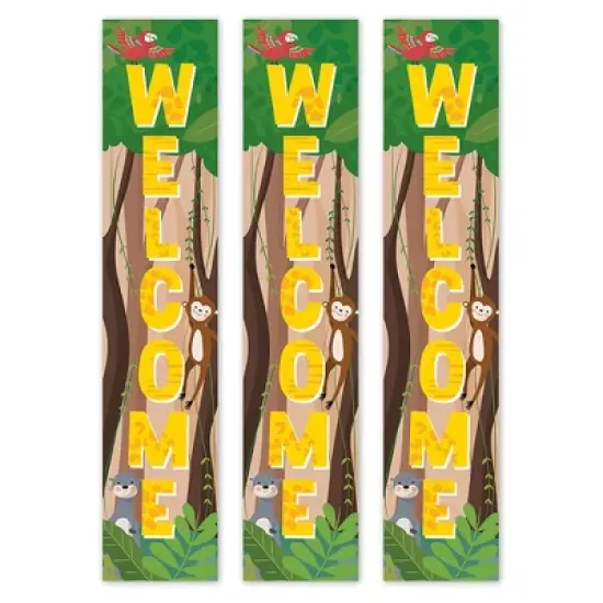Creative Teaching Press&reg; Jungle Friends Welcome Banner, 8"W x 39"H, Pack of 3 image {6}