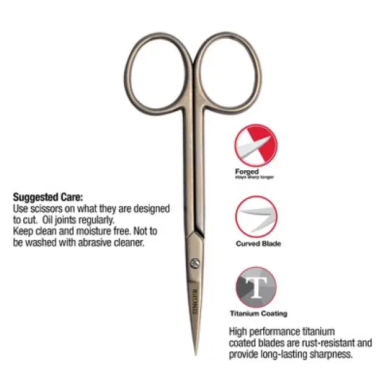 Singer 4" Embroidery Scissors and Tweezer Bundle image {4}