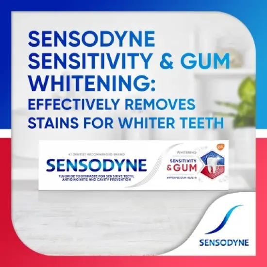 Sensodyne Sensitivity & Gum Whitening Toothpaste - 3.4oz image {6}