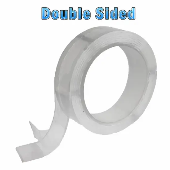 5 Star Super Deals Extreme Double Sided Nano Tape-  6.5ft Adhesive Gel Grip Tape for Home, Office & DIY Projects-Reusable, Washable, Clear, Traceless image {2}