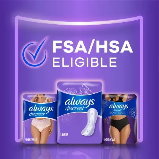 Always Discreet Incontinence Liners - Very Light Absorbency image {8}