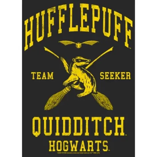 Women's Harry Potter Hufflepuff Quidditch Seeker T-Shirt image {1}