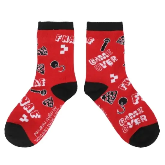 Five Nights At Freddy's Pizza Party Youth 3-Pair Crew Socks image {3}