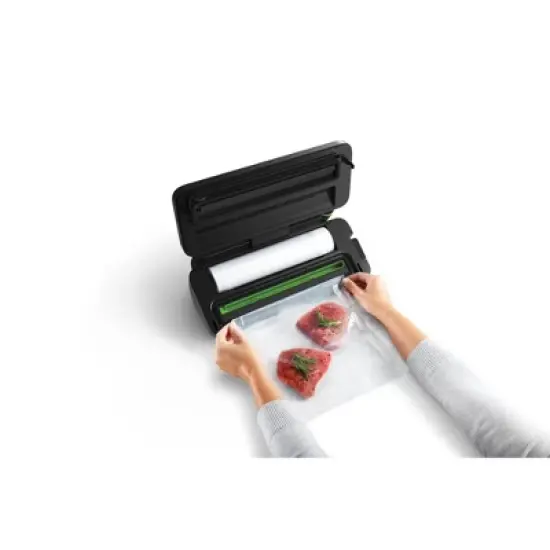 FoodSaver Premier Vacuum Sealer: Dry/Moist/Marinate Modes, Roll Storage, Cutter Bar, Bags & Roll Kit, Black, Plastic image {3}