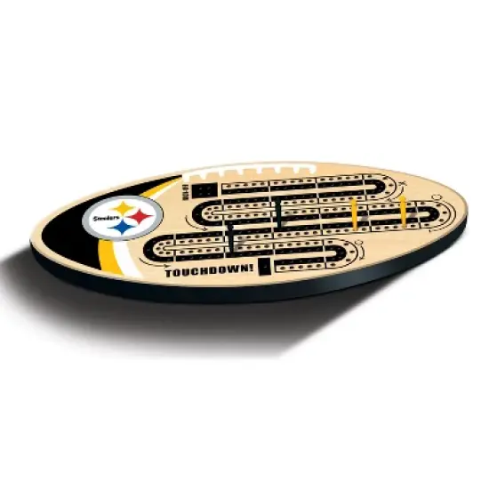 MasterPieces Officially Licensed NFL Pittsburgh Steelers Wooden Cribbage Game for Adults image {2}
