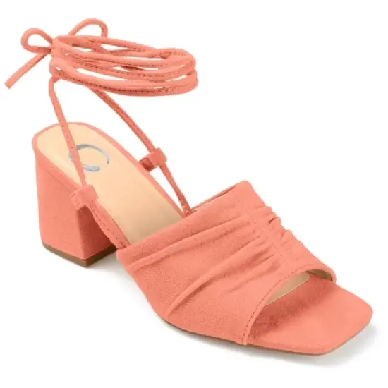 Journee Collection Womens Felisity Open Square Toe Block Heel Sandals image {9}