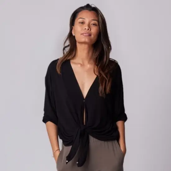 Of An Origin Maternity & Nursing Wrap Blouse image {3}
