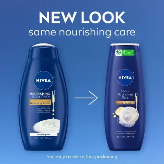 Nivea Nourishing Care Body Wash for Dry Skin - 20 fl oz image {2}