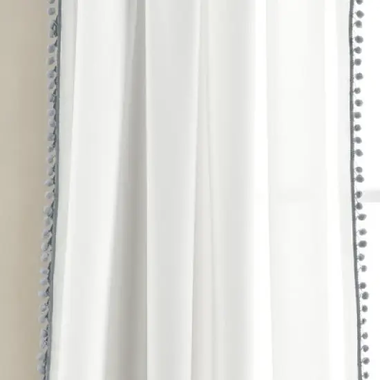 Pom Pom Window Curtain Panel - Lush D&eacute;cor image {2}