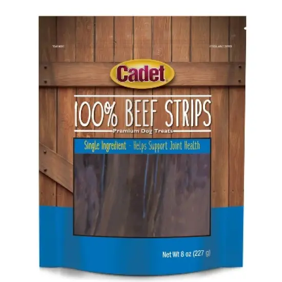 Cadet 100% Beef Strips Dog Treats - 8oz image {6}