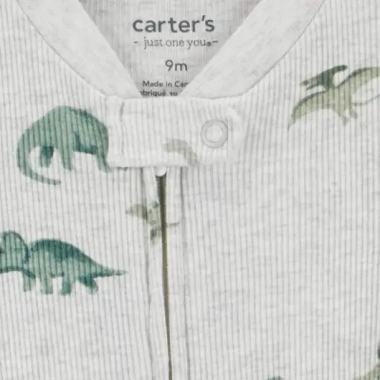 Carter's Just One You&reg; Baby Boys' Dinosaur Printed Sleep N' Play - Gray image {2}