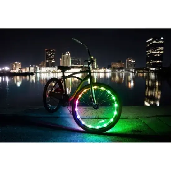 Brightz Color Morphing Bike Wheel LED Lights: Iron, Silicone, Polyurethane, ABS image {1}