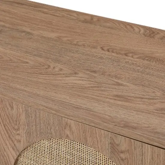 Philemon &nbsp;56Wide Modern Cabinet Sideboard with Rattan Design | Karat Home image {6}